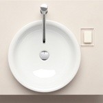 GSI Sand Раковина накладная круглая 48 см, h 14см без отв под смеситель, цвет белый- фото2