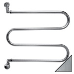 Полотенцесушитель MARGAROLI 400 Vento шлифованный никель- фото