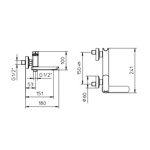 Palazzani Mis смеситель для ванны и душа хром- фото3