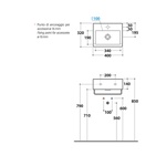 Раковина подвесная 40x32 Globo Classic SCR40.BI - фото2