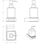 Boheme Диспенсер для жидкого мыла Q, хром- фото2