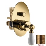 Palazzani Adams Color встроенный смеситель для ванны бронза- фото