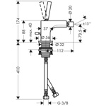 Смеситель для биде Axor Citterio   - фото2