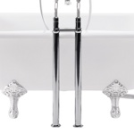 Напольный смеситель для ванны Burlington CLR15+W7- фото3