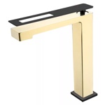 Смеситель для умывальника высокий Boheme Q 142-GB - фото