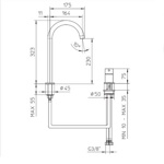Palazzani Digit смеситель для раковины на два отверстия, золото- фото2