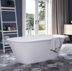 Ванна PAA Deco Rim 1660х815х630 мм SilkStone белая- фото