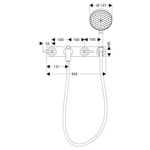 Смеситель для ванны Axor Citterio   - фото2