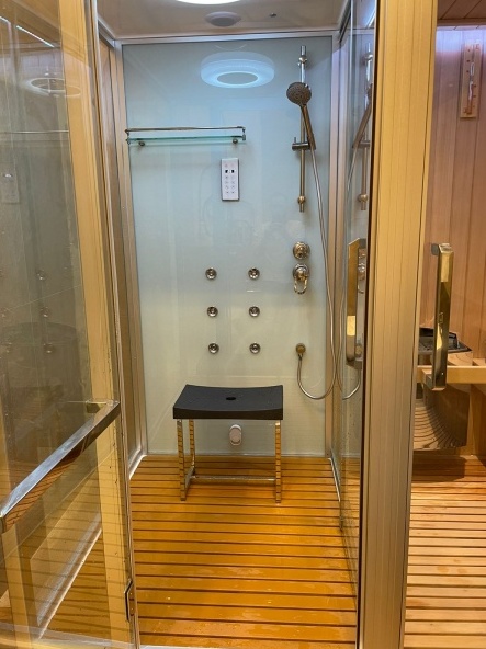 Душевая кабина с финской сауной FRANK F921 R/L 2200х1300- фото4