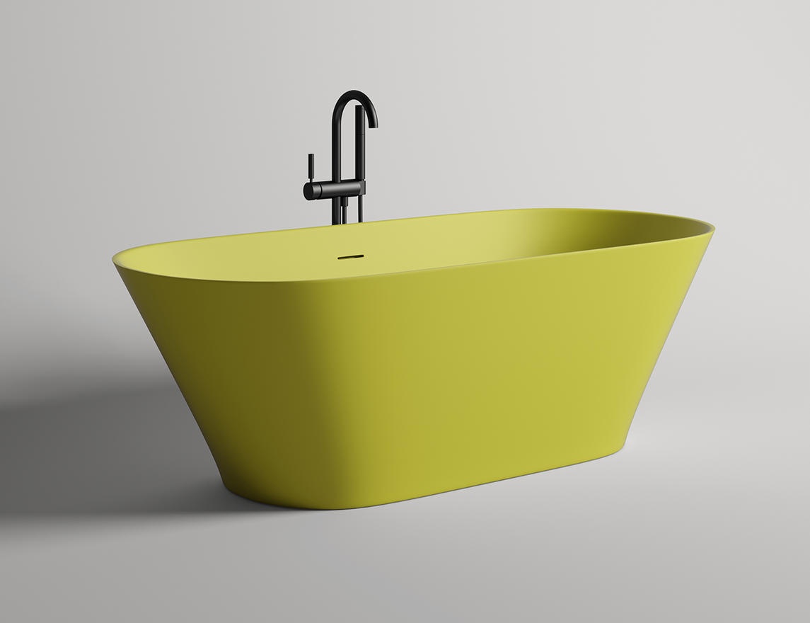 Ванна из камня Salini Mona 1800 х 800 х 595 S-Sense глянцевая цветная полностью