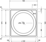 Ванна акриловая Duravit Blue Moon 700169 180x180- фото2