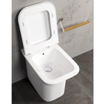 AZZURRA PURA Биде напольное 55х35x42h см без отв, с креплением VFV, цвет белый- фото