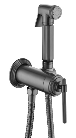 Смеситель гигиенический Boheme ETERNA GUN METAL 177-GM- фото