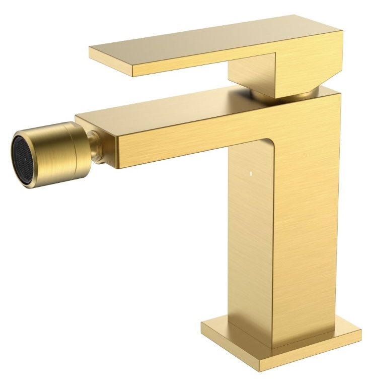Смеситель для биде Boheme Qubic Matt Gold 476-MG- фото