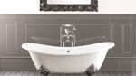 Devon Cherie Ванна чугунная (без отв-й для смесит),1685х760хh680 см, цвет: белый, ножки Flora полиров. аллюминий(без слива-перел)- фото3