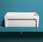 SIMAS Раковина 75 см, без отв., кухонная, цвет: белый- фото2