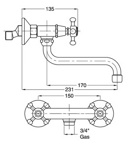 Смеситель кухонный Bugnatese Lady 952- фото2