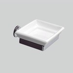 Мыльница подвесная Devon&Devon First Class, цвет: хром/белый- фото