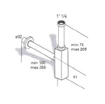 CИФОН ДЛЯ РАКОВИНЫ ML.RIC-10.103 хром- фото2