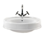 Раковина полувстраиваемая Sanitan Semi countertop Highgrove 580x490 мм- фото