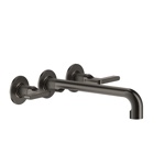 Gessi Inciso- Встраиваемый смеситель для раковины на 3 отверстия с изливом, без донного клапана. цвет: black XL- фото