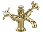 Смеситель Burlington Guild моноблок для раковины, цвет Золото- фото