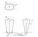 Kerasan Aquatech Раковина 60 см, без отв., с креплением и сифоном, цвет: белый- фото3