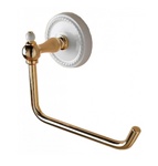 Devon DOROTHY держатель туалетного рулона настенный, держатель цвет: золото светлое/белый- фото