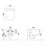 Унитаз подвесной Cielo Smile Mini SMVSR- фото2