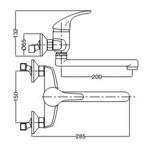 Смеситель кухонный Bugnatese Xara 6540 20см- фото2