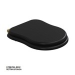 Caprigo BORGO Сиденье для унитаза BORGO, эмаль/бронза- фото3