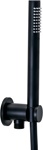 Paffoni Душ ручной ZDUP094NO TONDO с креплением черный матовый- фото