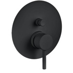 Palazzani Digit color встроенный смеситель для ванны\душа черный мат- фото