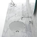 Раковина под столешницу 40x40 Globo Genesis GE051.BI - фото