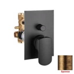 Palazzani  Mis Color встроенный смеситель для ванны\душа нержавейка, матовый белый, бронза, черный, никель- фото4