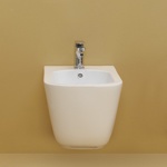 Kerasan Tribeca Биде подвесное 55см, c 1 отв под смеситель, c креплением WB9N, цвет: Bianco matt- фото