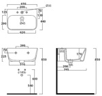 Раковина подвесная Galassia MEG11 5402M- фото3