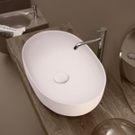 Kerasan Nolita Раковина накладная 60х40 см, без отв под смеситель, цвет белый матовый- фото