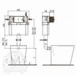 Бачок встраиваемый для напольного унитаза Migliore Better Bac ML.BTR-27.665 под ручку- фото2
