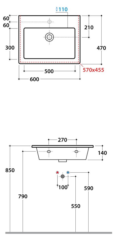   60x47 Globo Forty3 FO060.BI 