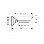 Axor Carlton Мыльница- фото2