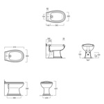 Биде напольное Simas Arcade AR833- фото2