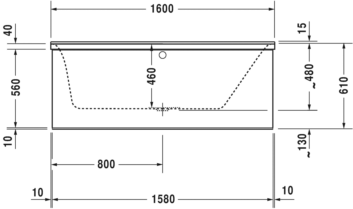   Duravit P3 Comforts 700372 160x70