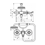 Смеситель для ванны Axor Montreux  - фото4