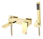 Смеситель для ванны настенный Boheme Q 143-G.2 золото- фото