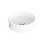 SIMAS Folio Раковина круглая накладная 40x13 см, без отв под смеситель, цвет: белый- фото