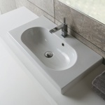 Раковина подвесная/встраиваемая 80x42 Globo Classic SCL81.BI - фото