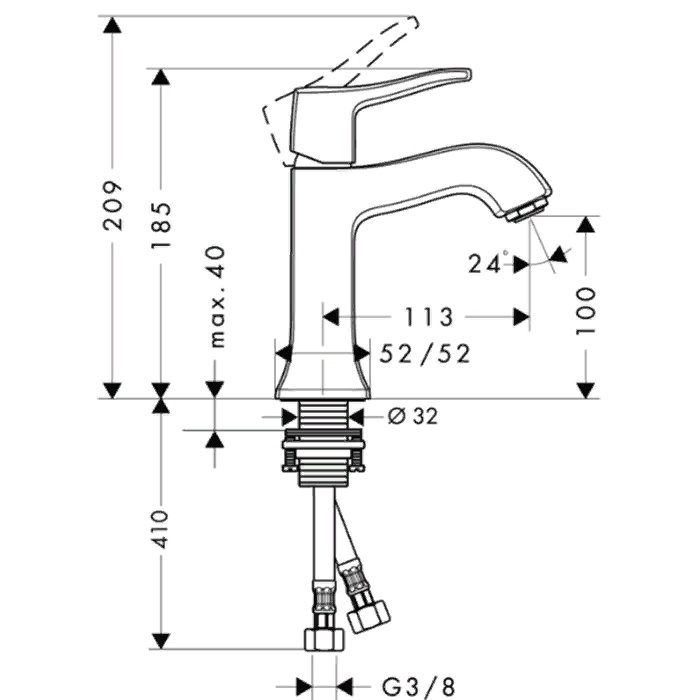 Hansgrohe Metris Classic   , ,   , : 