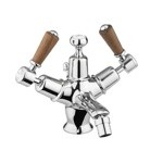 Смеситель для биде Burlington KE13 WAL на 1 отверстие с донным клапаном Burlington - фото