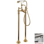 Palazzani Porter Color смеситель для отдельностоящей ванны хром/ручки сваровски- фото